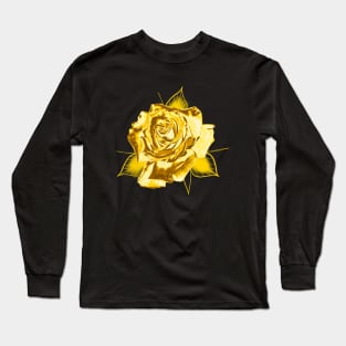 Gold Roses Long Sleeve T-Shirt